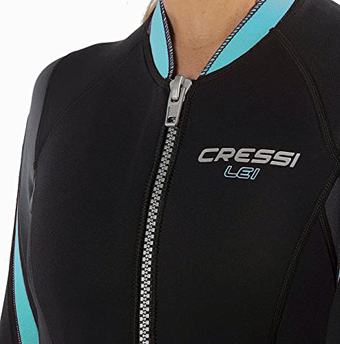 Cressi Damen Lei All-in-one Wetsuit Einteiliger Neoprenanzug für Frauen aus Neopren 2,5 mm - 5