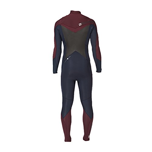 Chest Zip Steamer Neoprenanzug, rot/grau/blau - 2