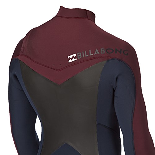 Chest Zip Steamer Neoprenanzug, rot/grau/blau - 4