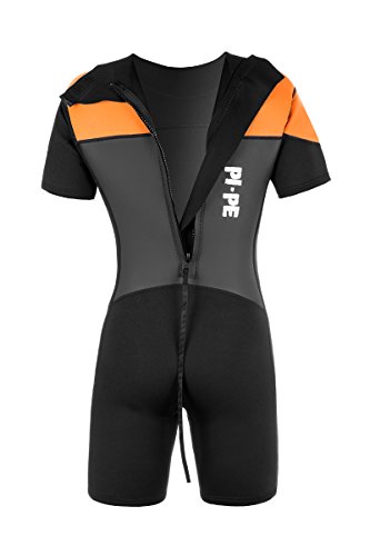 Active Spring Short Sleeve Neoprenanzug, orange/schwarz/grau - 3