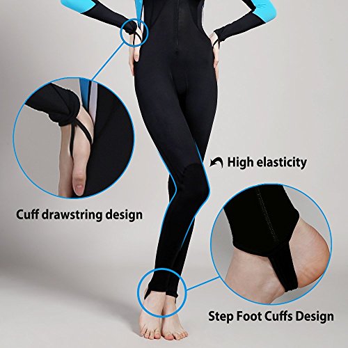 OXA Damen Vollkörper Tauchanzug aus Lycra zum Schnorcheln und Tauchen Lady (SCHWARZ, S) - 3