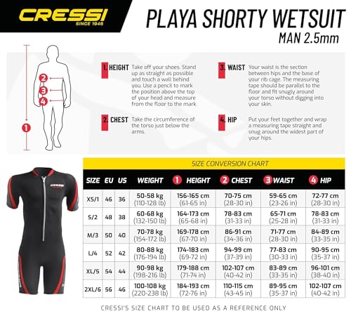 Cressi Playa Man – Neoprenanzug Shorty Premium Neopren 2.5mm – Herren - 5